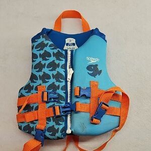 Speedo‎ Blue and Orange Life Vest